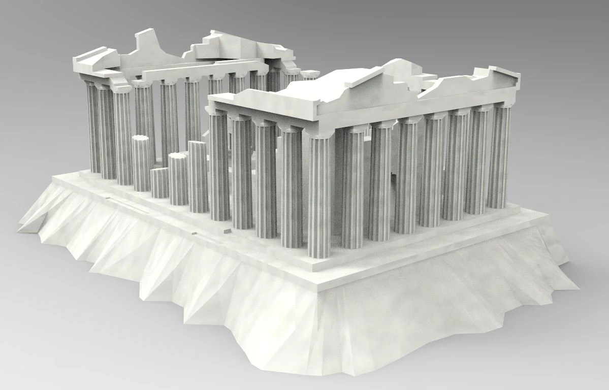 Ruins 3D Model .c4d .max .obj .3ds .fbx .stl .blend