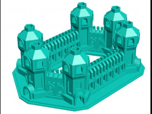 Tower Castle 3D Model