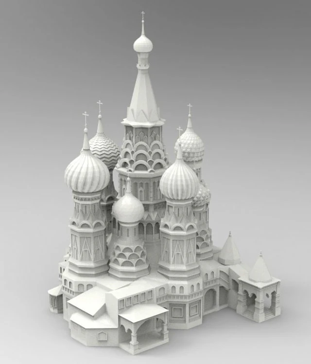Catedral de Basílio Modelo 3D .c4d .max .obj .3ds .fbx .stl .blend