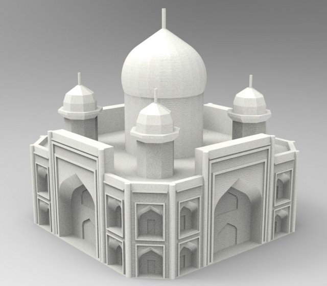 Taj Mahal 2 Modelo 3D .c4d .max .obj .3ds .fbx .stl .blend 