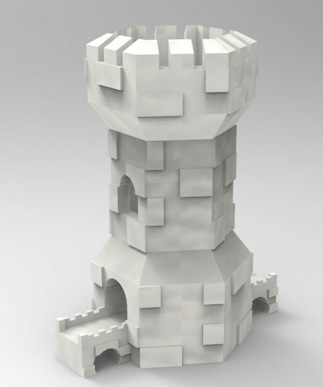 Tower 3D Модель .c4d .max .obj .3ds .fbx .stl .blend 
