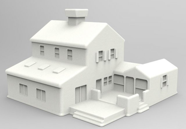Toy House 3D 모델 .c4d .max .obj .3ds .fbx .stl .blend 