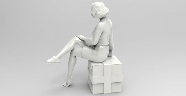 Female Character F02 3D Model .c4d .max .obj .3ds .fbx .stl .blend 