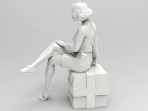 Personaggio femminile F02 Modello 3D
