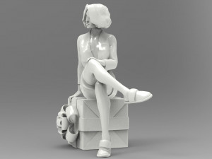 Female Character F02 3D Model