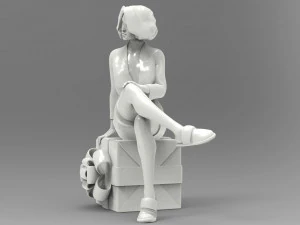 Female Character F02 3D Model