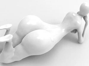 Personaggio femminile nudo F03 Modello 3D