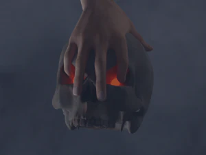 Mysterious glowing skull 3D Model