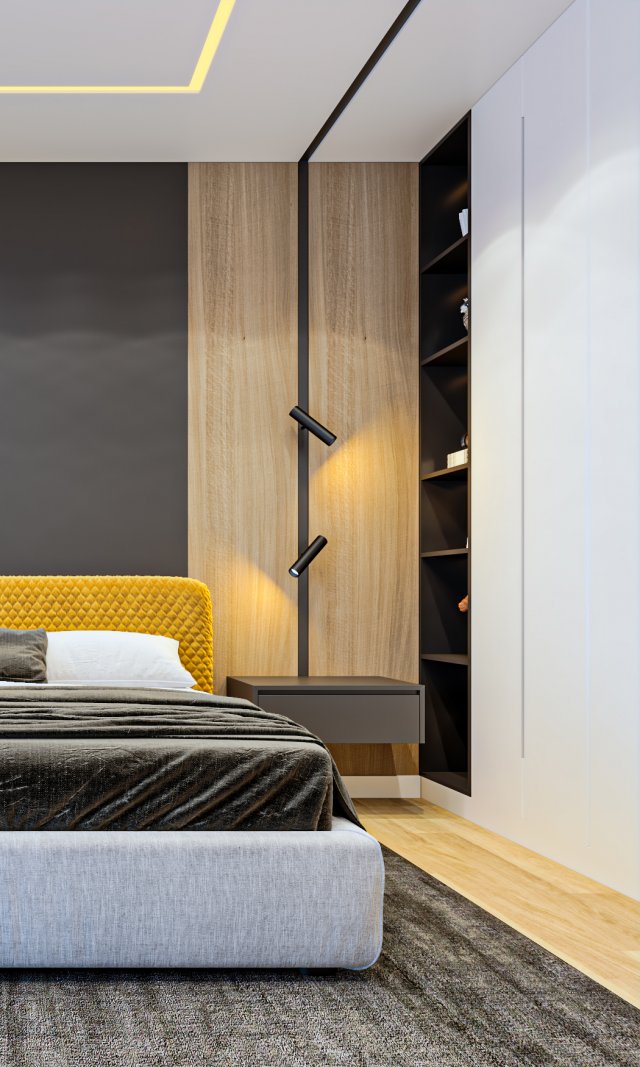 Master Bedroom 3Dモデル .c4d .max .obj .3ds .fbx .stl .blend 