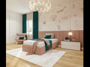 Girls Bedroom 3D 模型