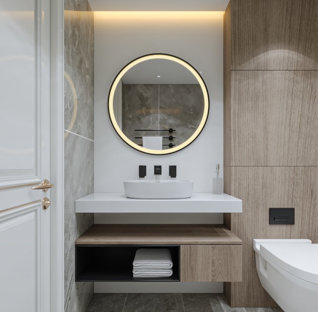 Bathroom 3D Model .c4d .max .obj .3ds .fbx .stl .blend 