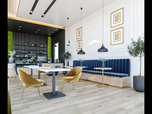 Coffee Shop Modello 3D