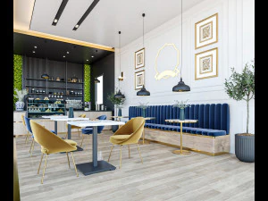 Coffee Shop 3D Model