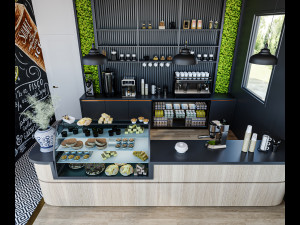Coffee Shop Modello 3D