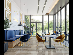 Coffee Shop Modello 3D