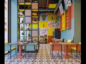 Coffee-Restaurant Modelo 3D