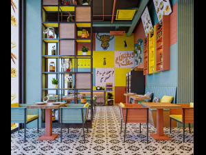 Coffee-Restaurant 3D Model