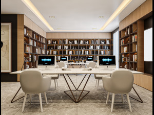 Library Room Modello 3D