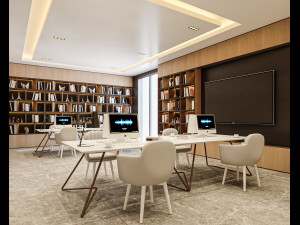 Library Room Modello 3D