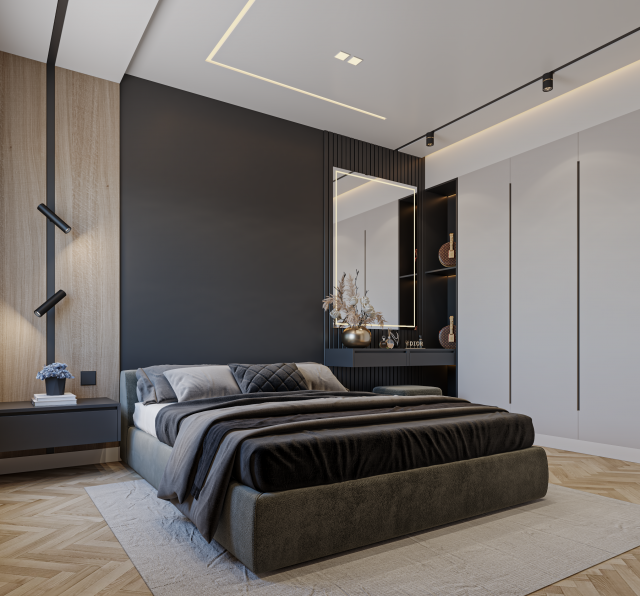 Master Bedroom 3D मॉडल .c4d .max .obj .3ds .fbx .stl .blend 