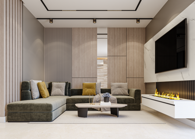 OPEN SPACE LIVING DINING KICHEN HALL 3D Model .c4d .max .obj .3ds .fbx .stl .blend 