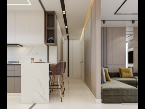 OPEN SPACE LIVING DINING KICHEN HALL 3D Model