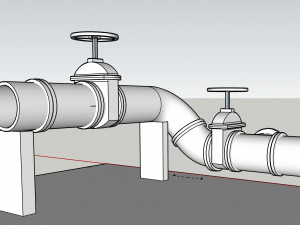 12 inch pipeline Modelo 3D