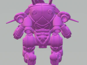 DVa Overwatch Mecha 3D Print Model