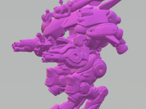 DVa Overwatch Mecha 3D Print Model