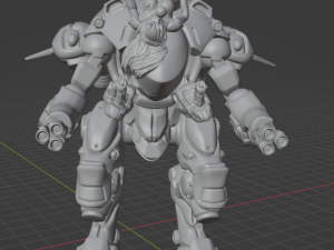 DVa Overwatch Mecha 3D प्रिंट मॉडल