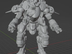 DVa Overwatch Mecha 3D Print Model