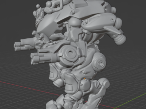 DVa Overwatch Mecha 3D प्रिंट मॉडल