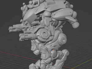 DVa Overwatch Mecha 3D Print Model