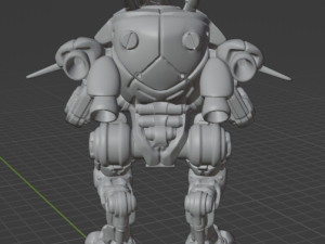 DVa Overwatch Mecha 3D प्रिंट मॉडल