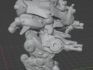 DVa Overwatch Mecha 3D Print Model