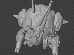 DVa Overwatch Mecha 3D प्रिंट मॉडल