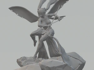 Fairy Swordswoman 3D Print Model