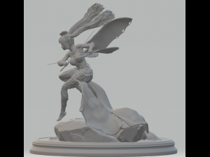 Fairy Swordswoman 3D 打印模型