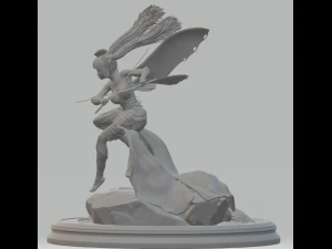 Fairy Swordswoman 3D Print Model