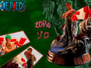 Roronoa Zoro One Piece 3D Принт Модель