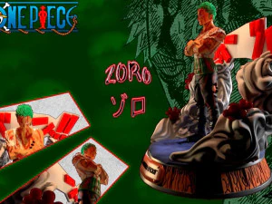 Roronoa Zoro One Piece 3D Print Model