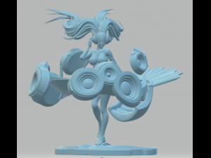 DJ Sona League of Legends Modelo de Impressão 3D