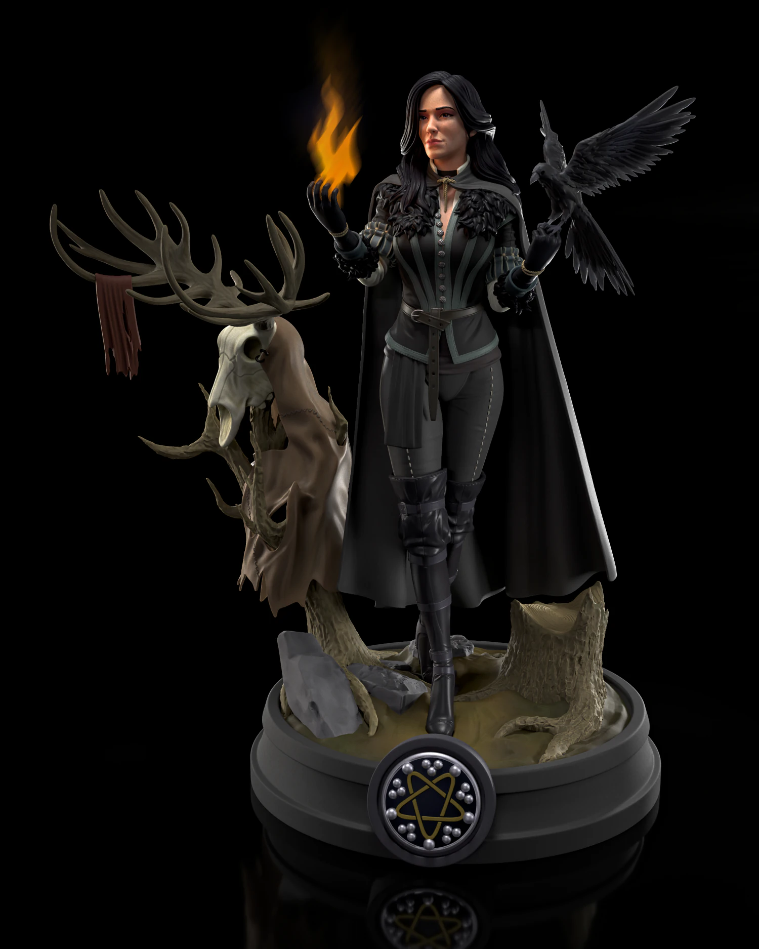 Yennefer The Witcher 3D Print Model .c4d .max .obj .3ds .fbx .stl .blend
