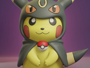 Pokemon Pikachu Cosplay Bundle Eeveelutions Modelo de Impressão 3D