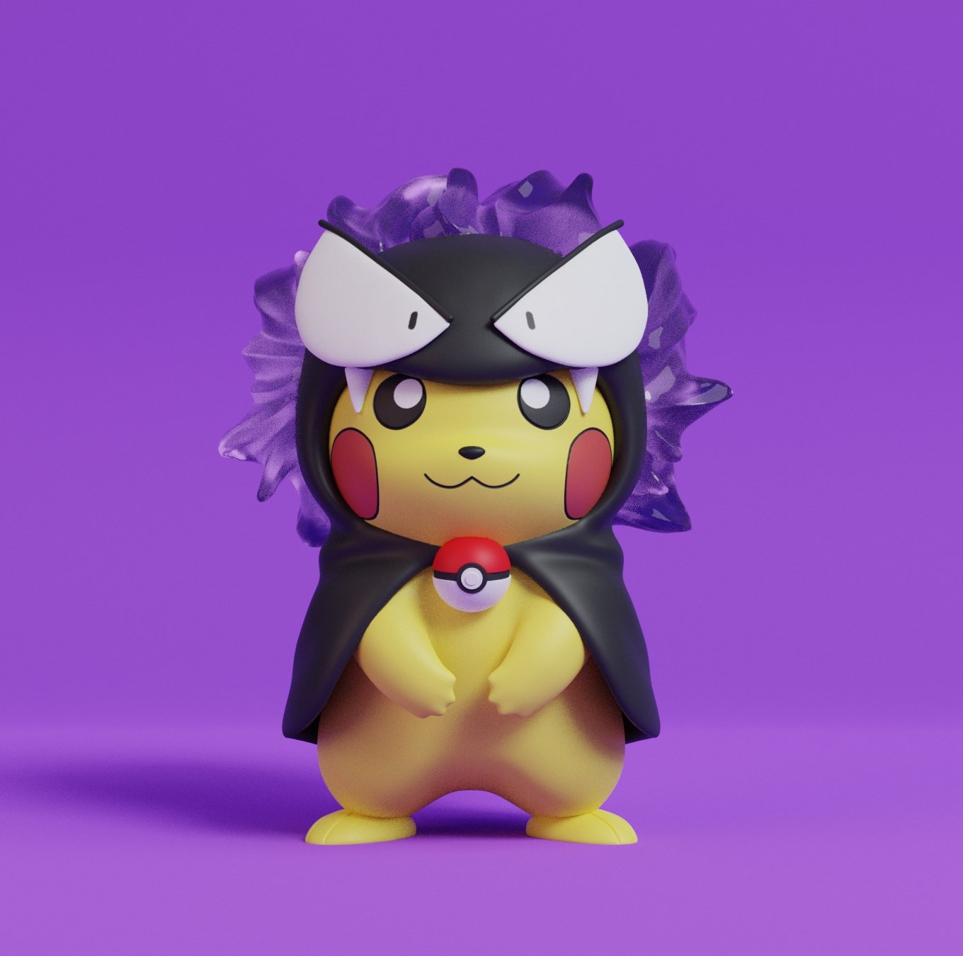 STL file Mega Gengar - Halloween - FAN ART - POKÉMON FIGURINE - 3D