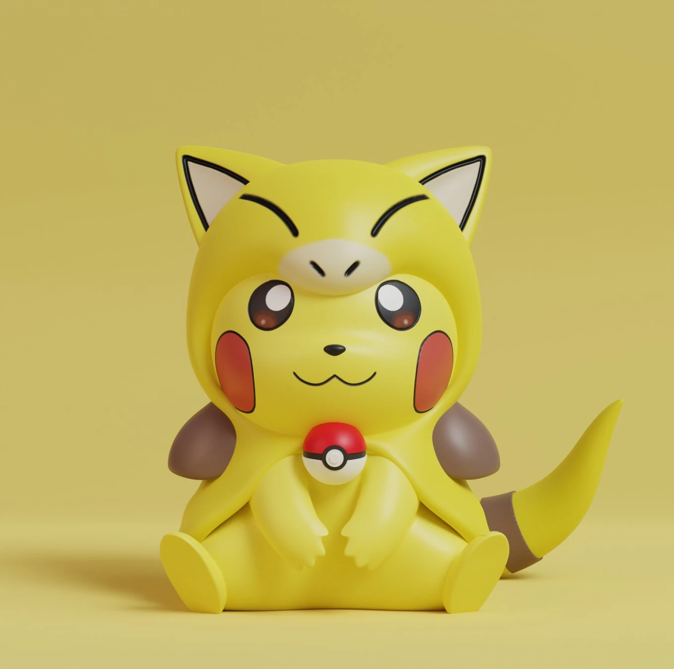 Pokemon Pikachu Cosplay Bundle 1st Generation 3D Print Model .c4d .max .obj .3ds .fbx .stl .blend