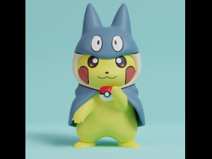 Pokemon Pikachu Cosplay Bundle 1st Generation 3D 打印模型