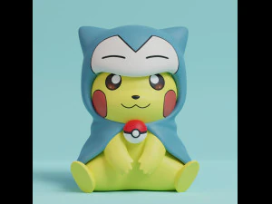 Pokemon Pikachu Cosplay Bundle 1st Generation 3D Print Model