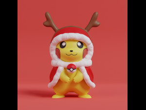 Pokemon Pikachu Cosplay Bundle Crossover 3D प्रिंट मॉडल