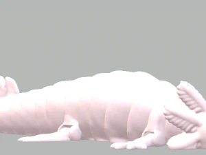 Articulated Axolotl 3D Print Model
